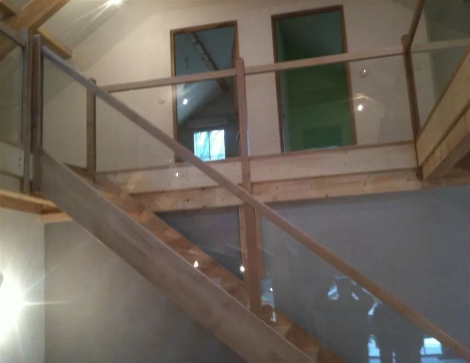 Escalier et mezzanine